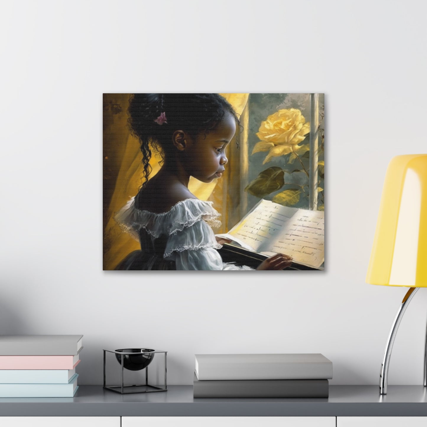 La La La,Yellow Rose Piano Collection- Gallery Wraps