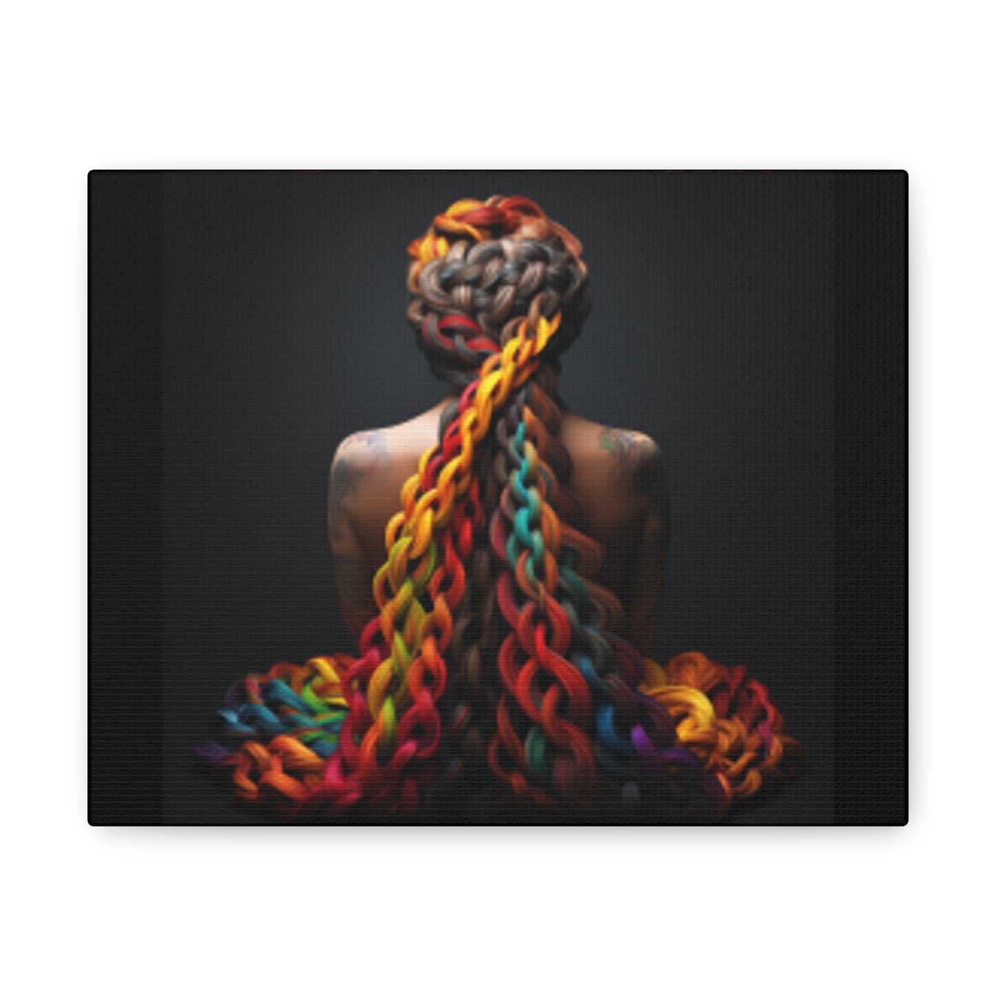 Braids of Color-Canvas Gallery Wraps