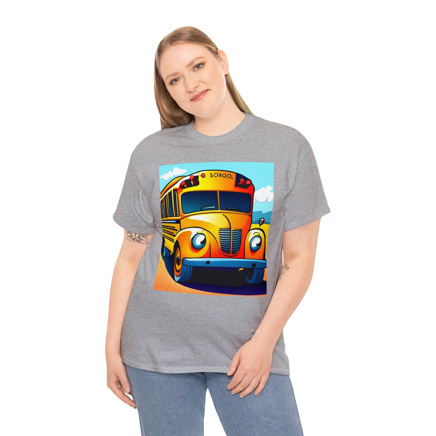 School Bus Monitors are the Heart of the Bus-Unisex Heavy Cotton Tee