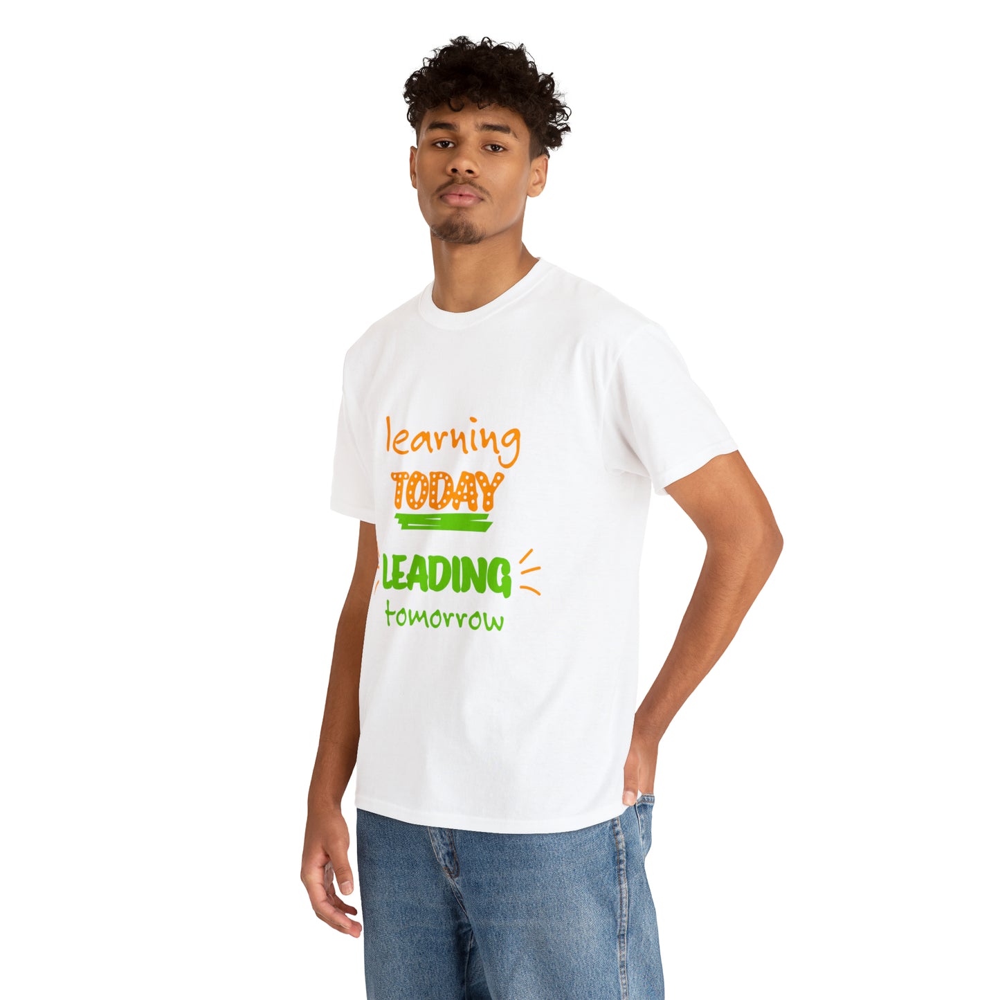 Learning Today Leading Tomorrow -Unisex Heavy Cotton Tee