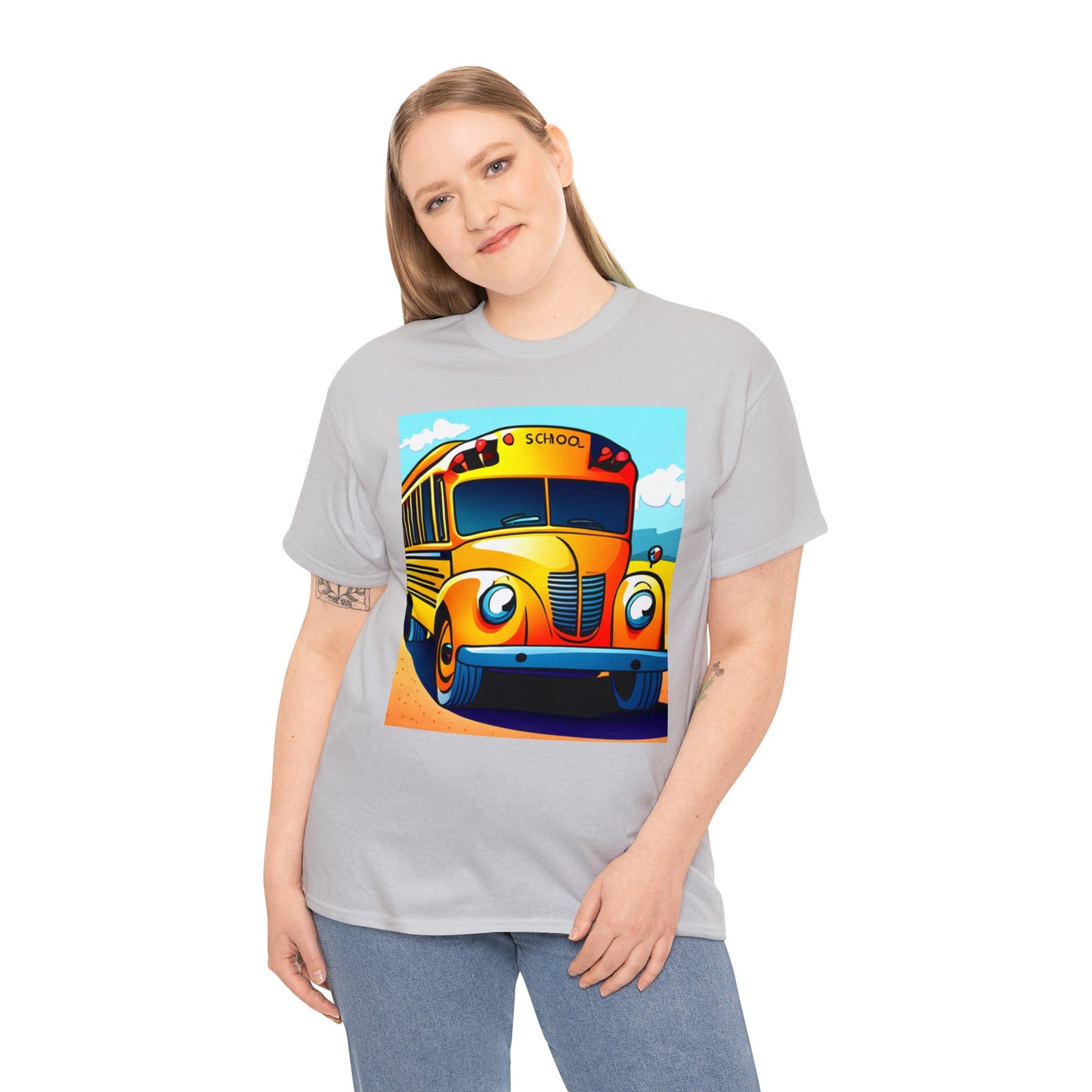 School Bus Monitors are the Heart of the Bus-Unisex Heavy Cotton Tee