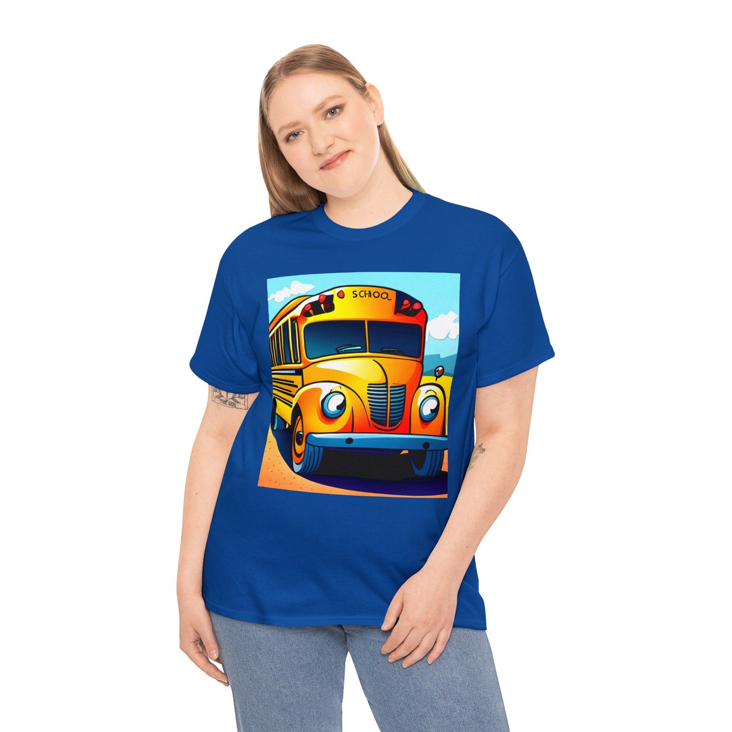 School Bus Monitors are the Heart of the Bus-Unisex Heavy Cotton Tee