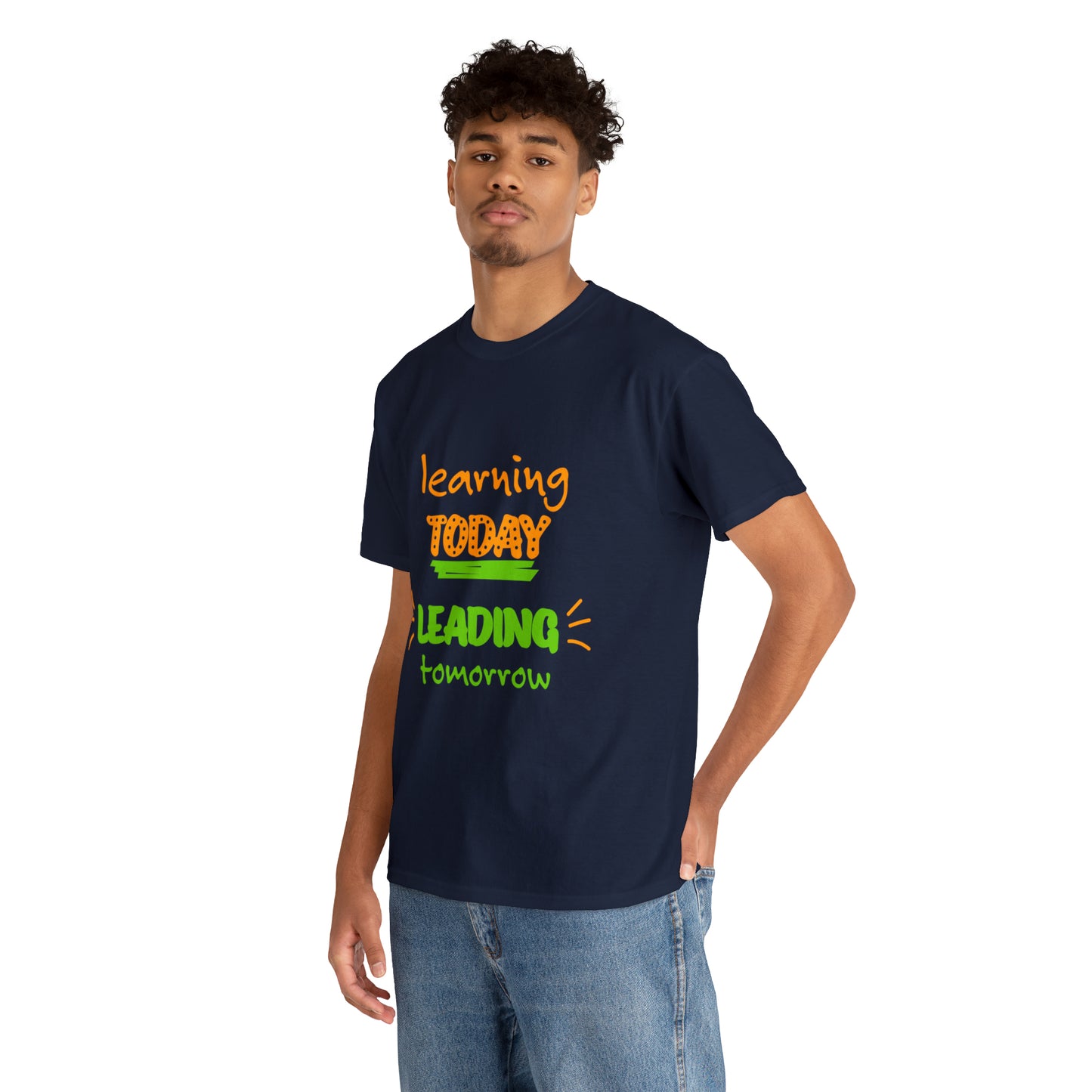 Learning Today Leading Tomorrow -Unisex Heavy Cotton Tee