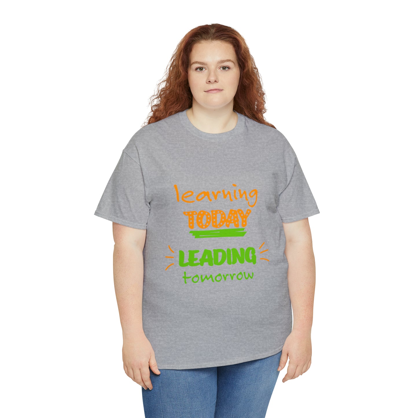 Learning Today Leading Tomorrow -Unisex Heavy Cotton Tee