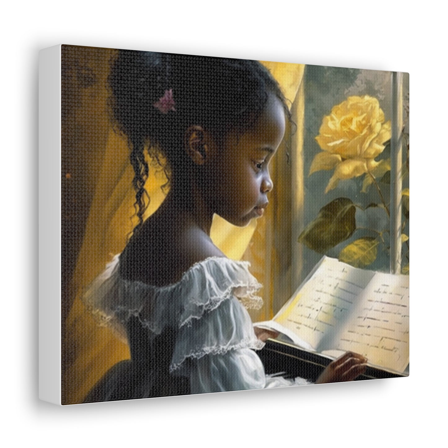 La La La,Yellow Rose Piano Collection- Gallery Wraps