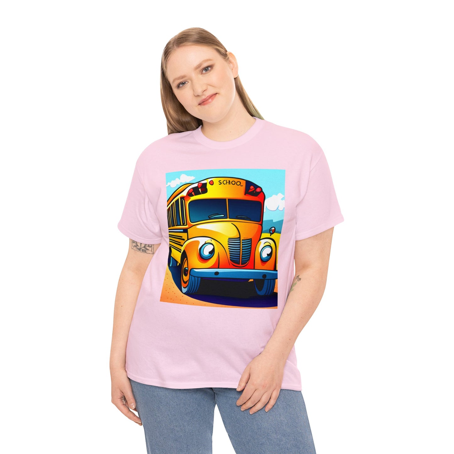 School Bus Monitors are the Heart of the Bus-Unisex Heavy Cotton Tee