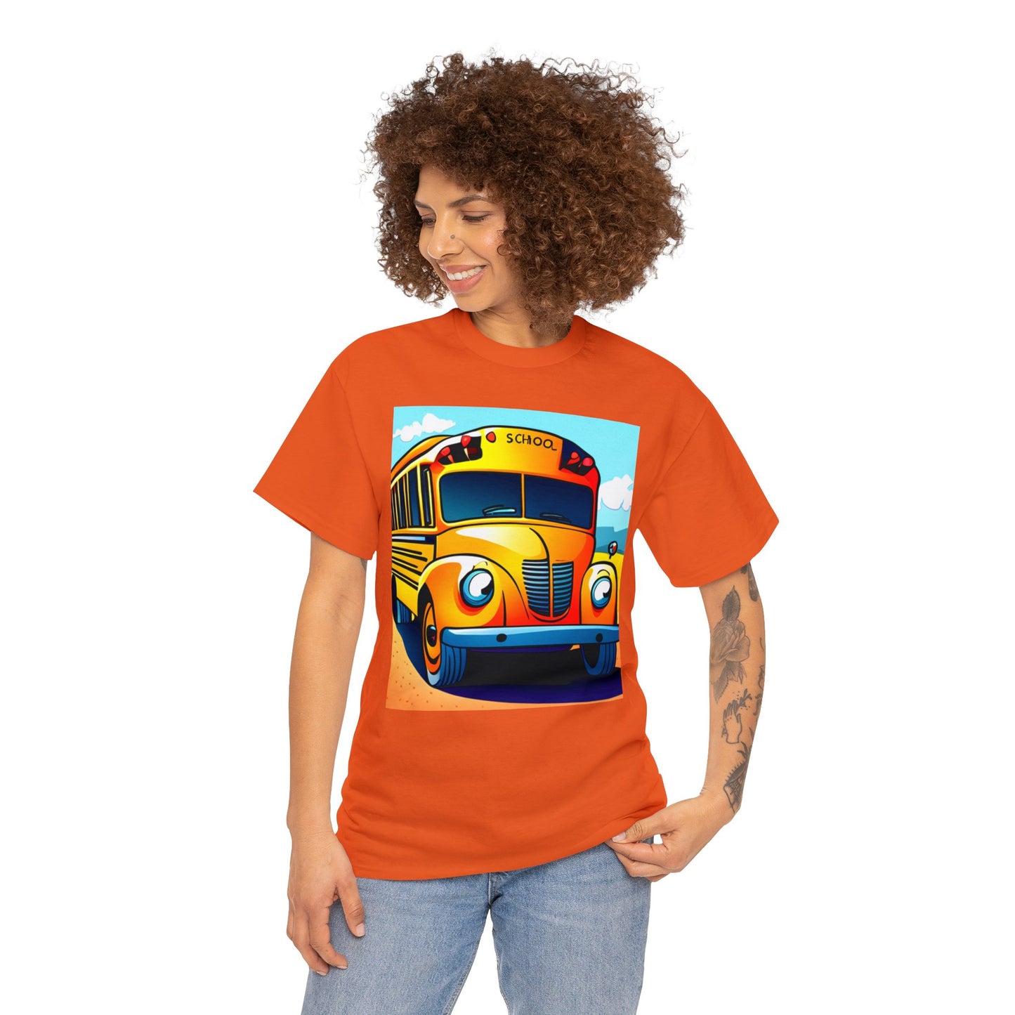 School Bus Monitors are the Heart of the Bus-Unisex Heavy Cotton Tee