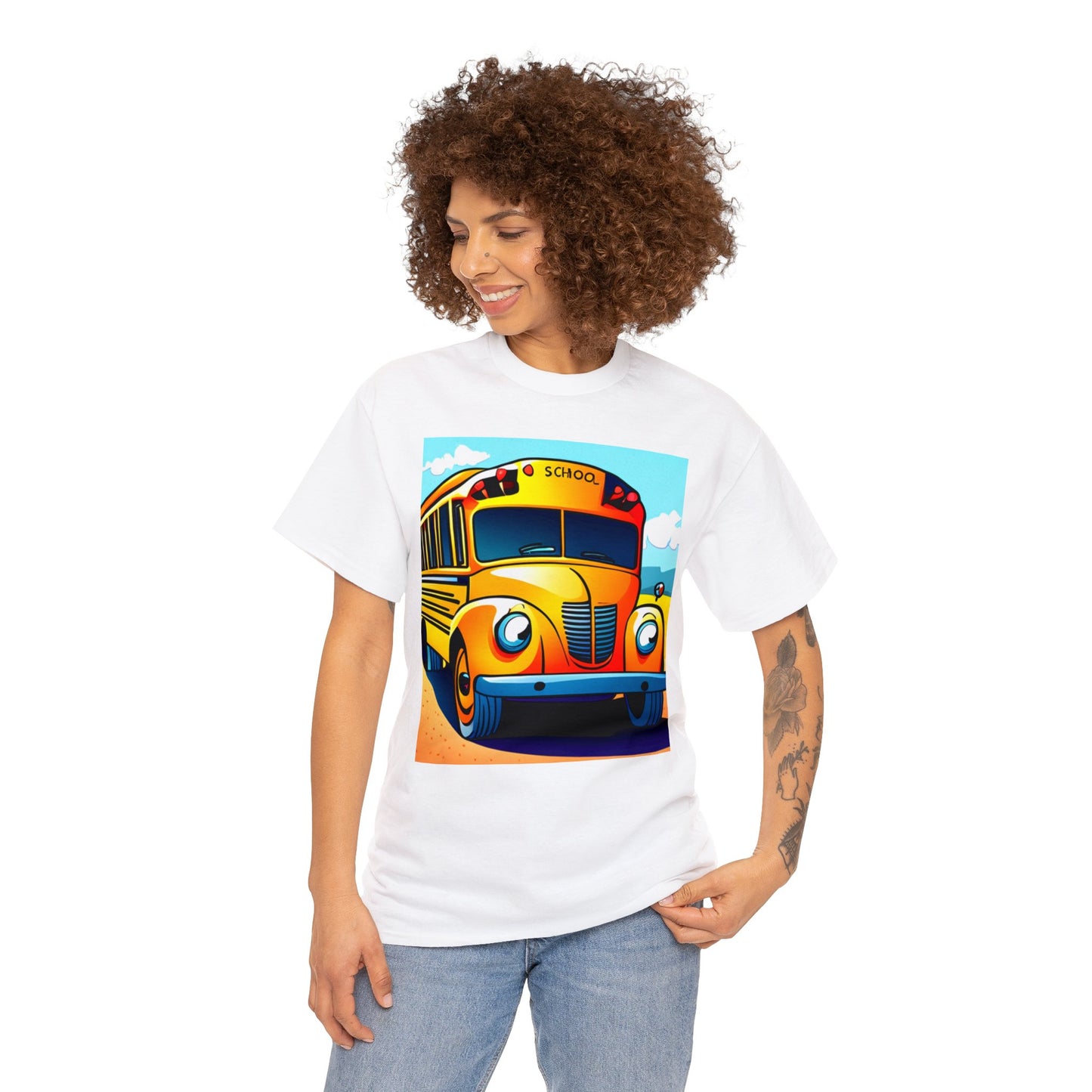 School Bus Monitors are the Heart of the Bus-Unisex Heavy Cotton Tee