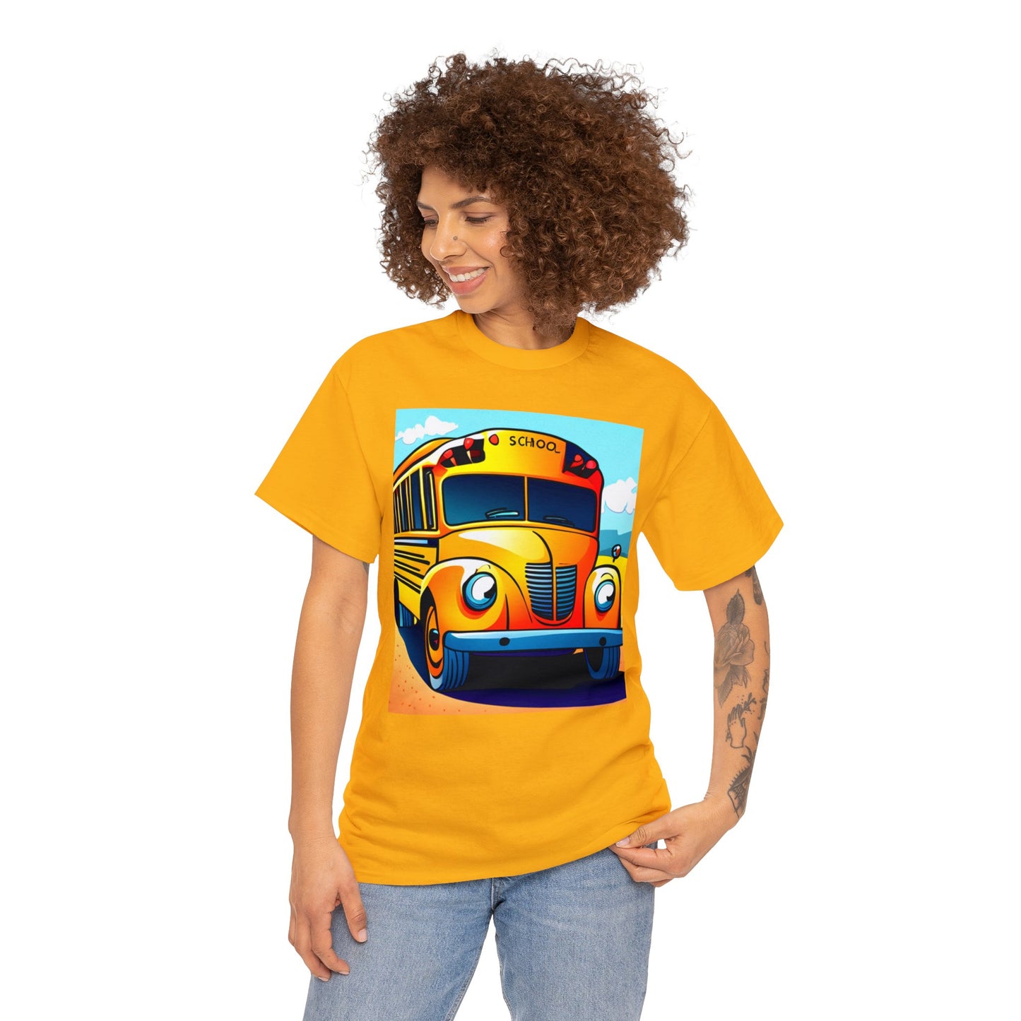 School Bus Monitors are the Heart of the Bus-Unisex Heavy Cotton Tee