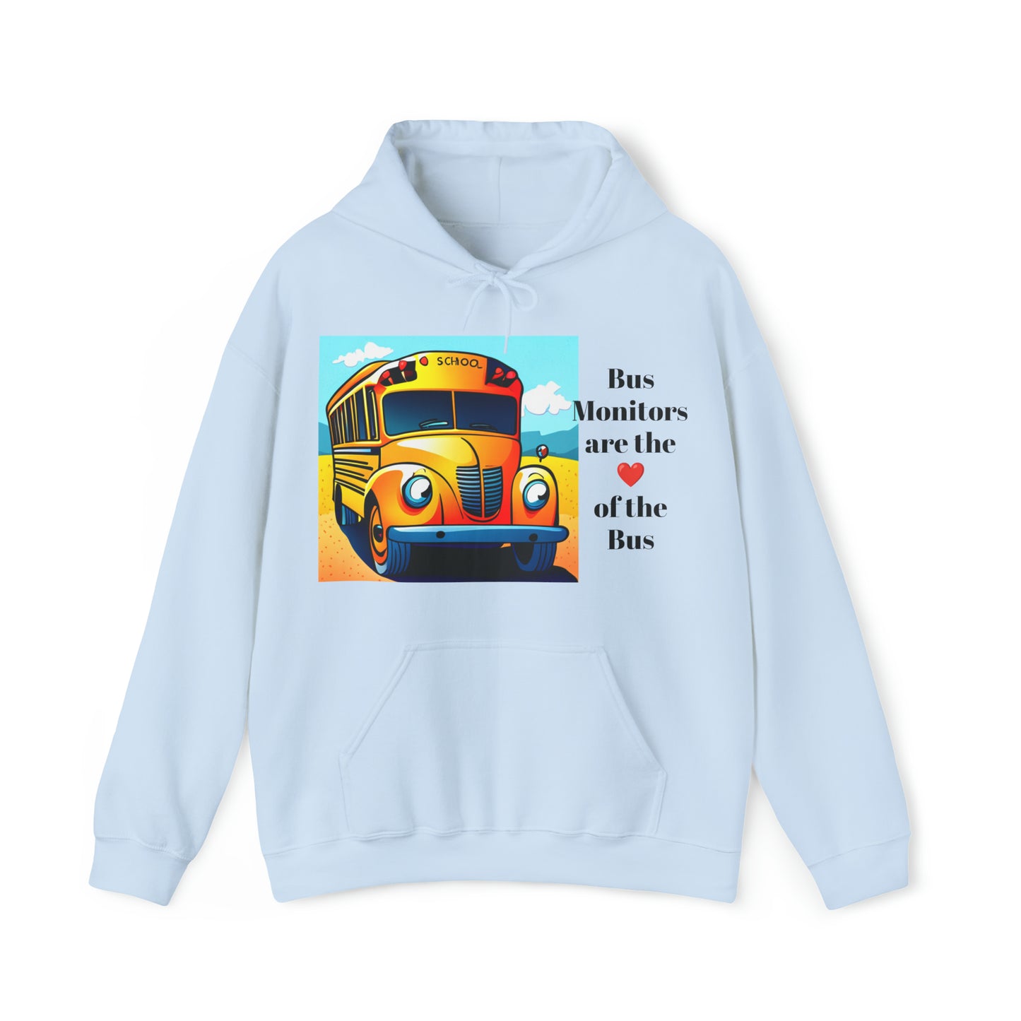 Support your School Bus Monitor - Unisex Heavy Blend™ Hooded Sweatshirt