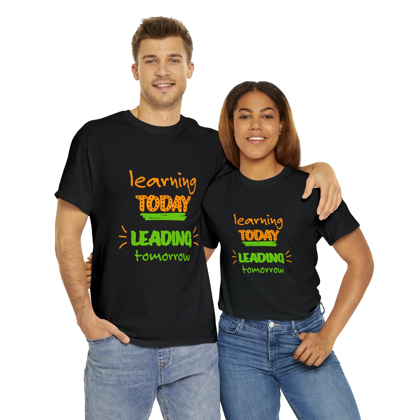 Learning Today Leading Tomorrow -Unisex Heavy Cotton Tee