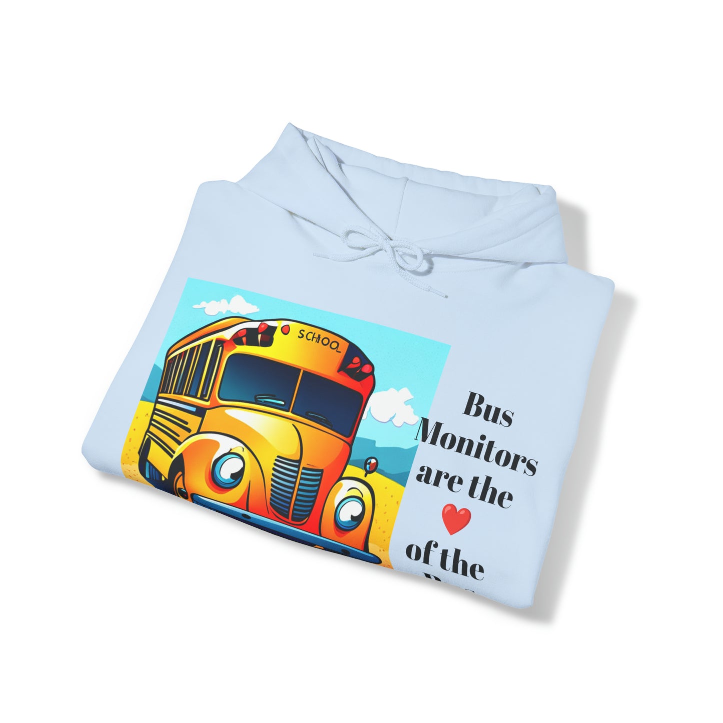 Support your School Bus Monitor - Unisex Heavy Blend™ Hooded Sweatshirt