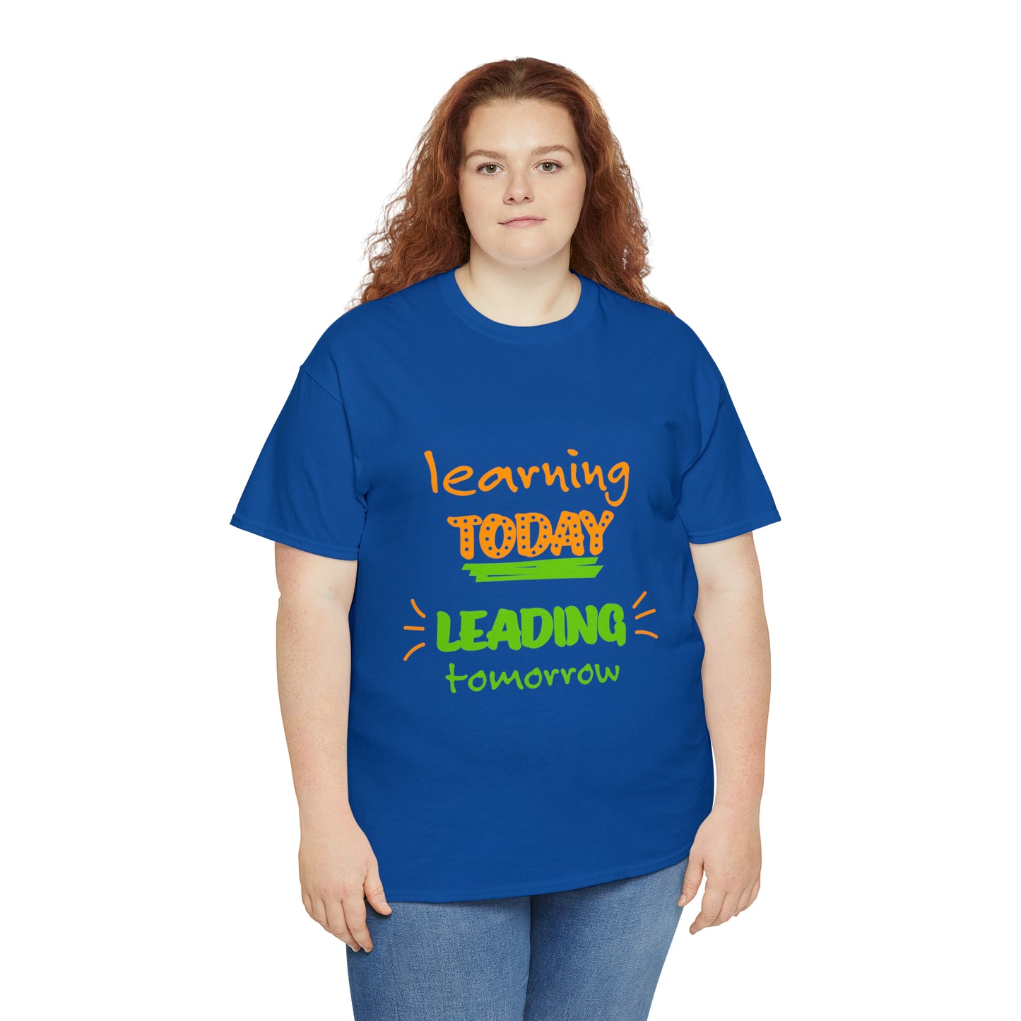 Learning Today Leading Tomorrow -Unisex Heavy Cotton Tee