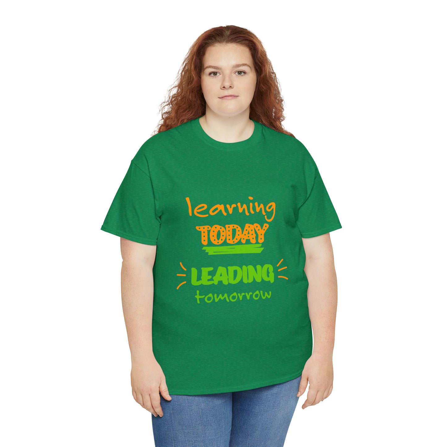 Learning Today Leading Tomorrow -Unisex Heavy Cotton Tee