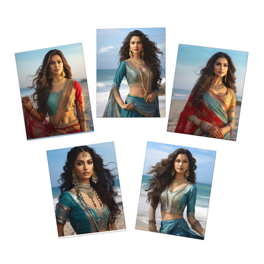 India Beauty- Multi-Design Greeting Cards (5-Pack)