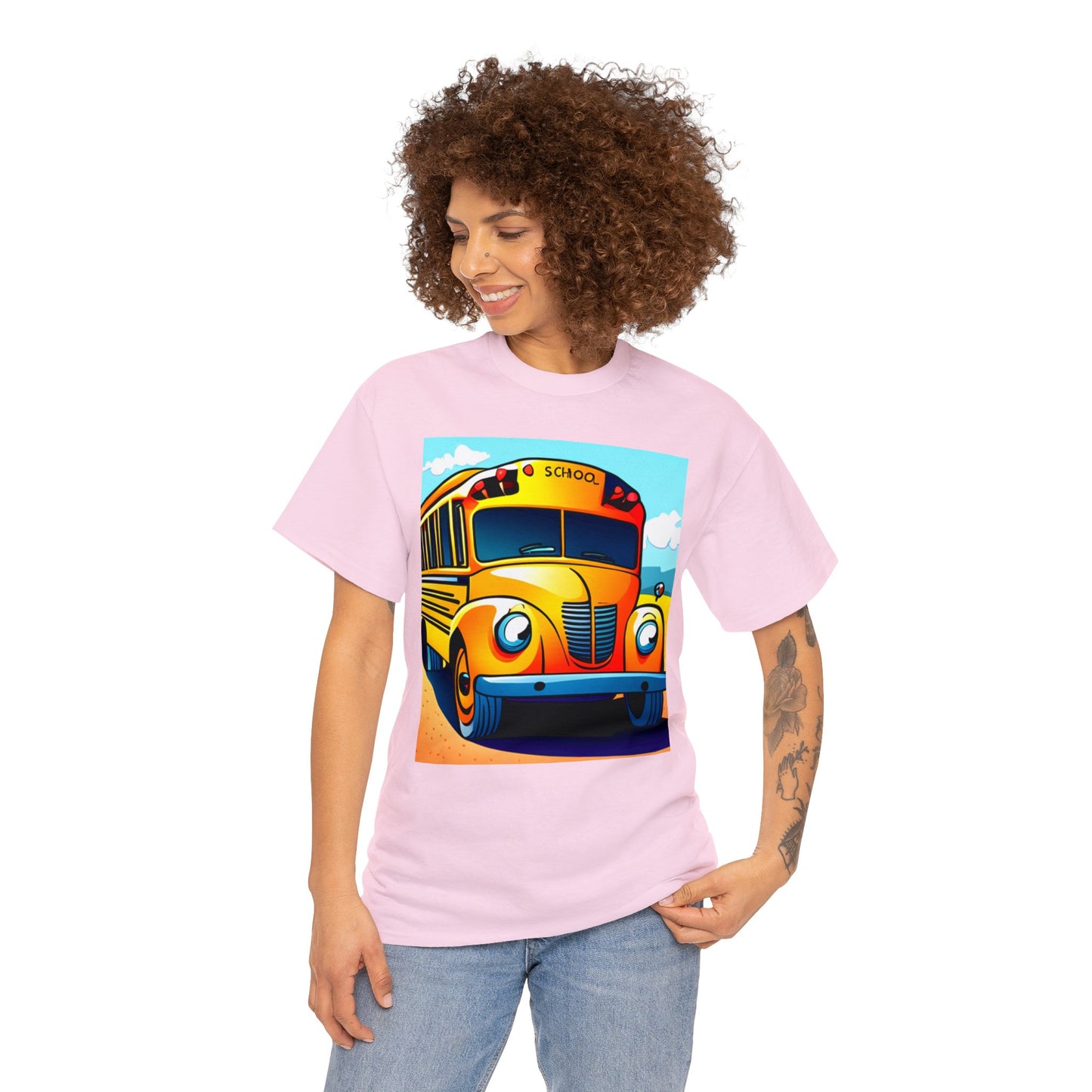 School Bus Monitors are the Heart of the Bus-Unisex Heavy Cotton Tee