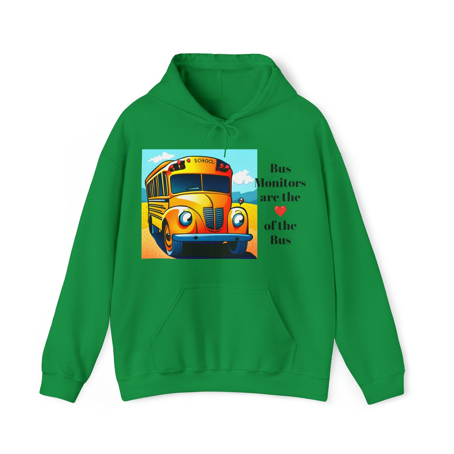 Support your School Bus Monitor - Unisex Heavy Blend™ Hooded Sweatshirt