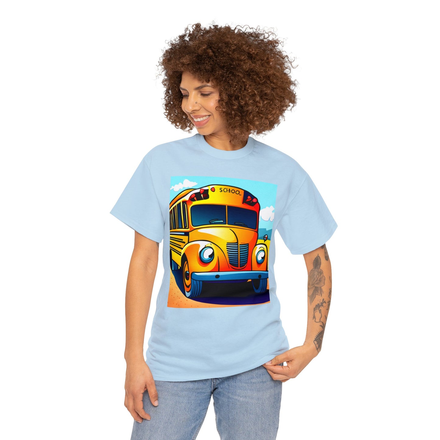 School Bus Monitors are the Heart of the Bus-Unisex Heavy Cotton Tee