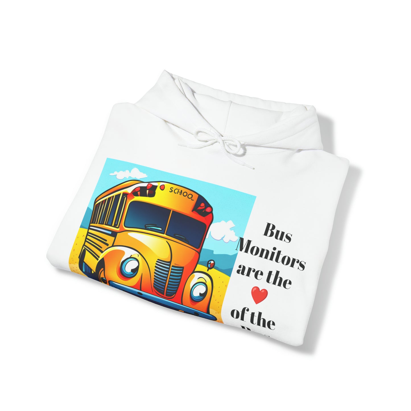 Support your School Bus Monitor - Unisex Heavy Blend™ Hooded Sweatshirt