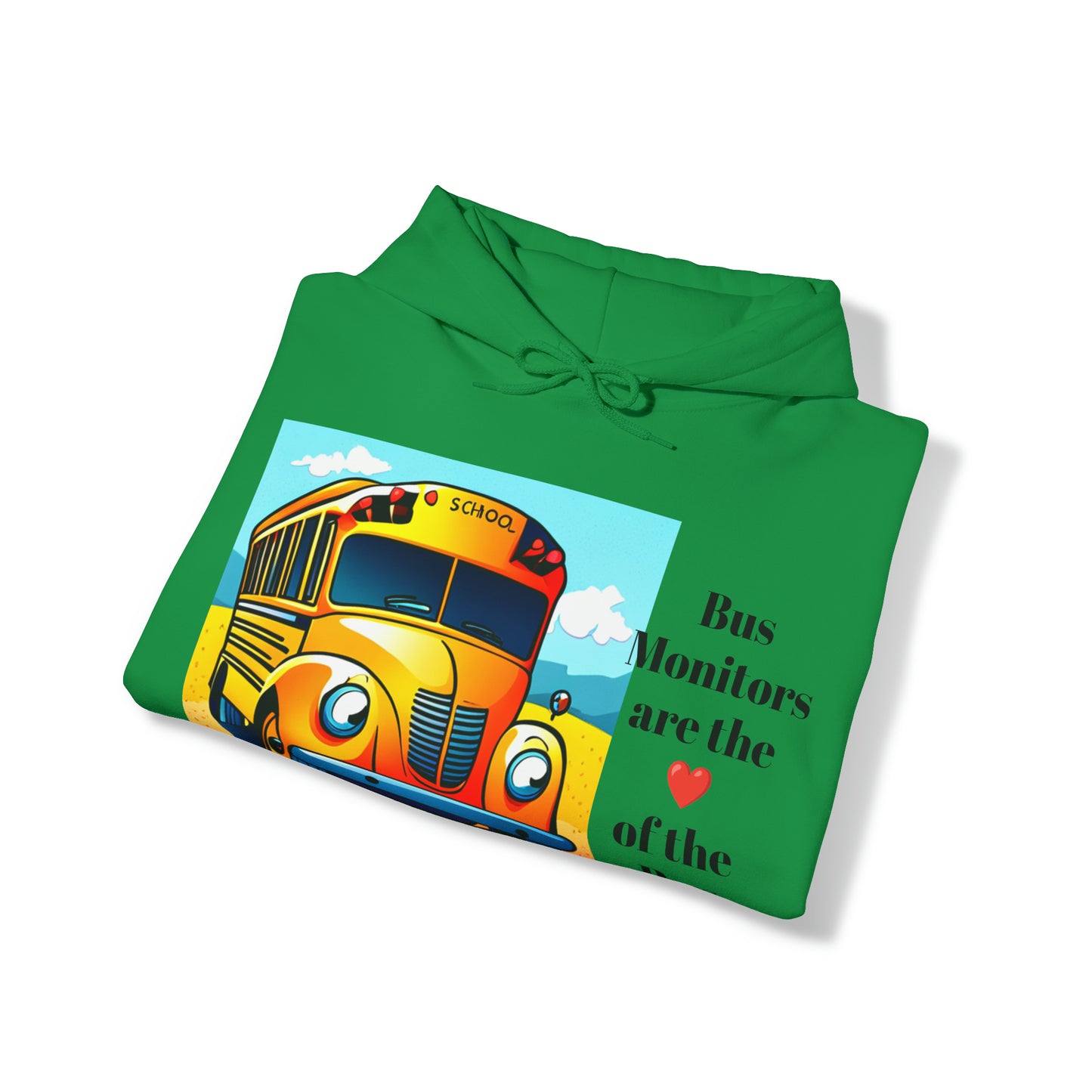 Support your School Bus Monitor - Unisex Heavy Blend™ Hooded Sweatshirt