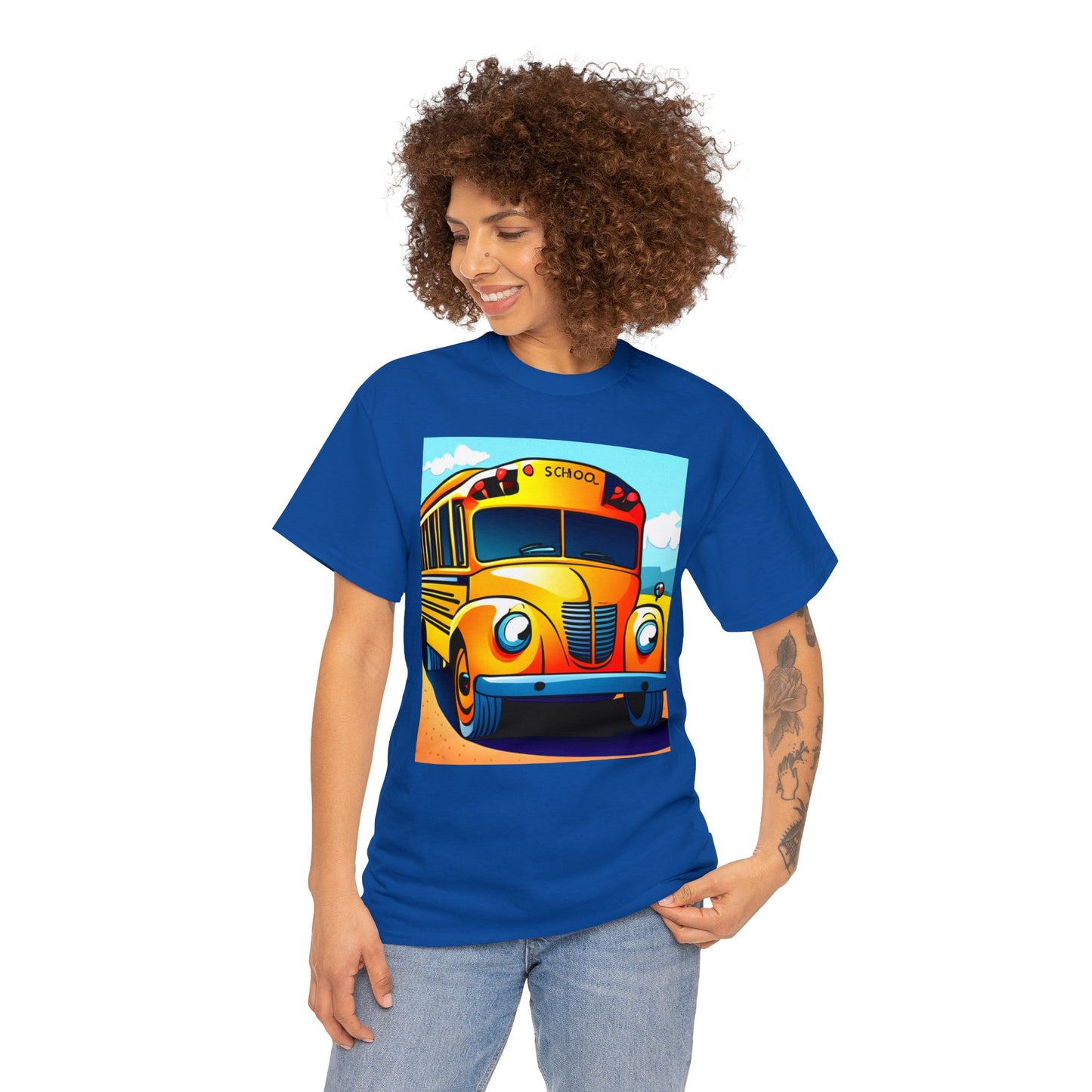 School Bus Monitors are the Heart of the Bus-Unisex Heavy Cotton Tee