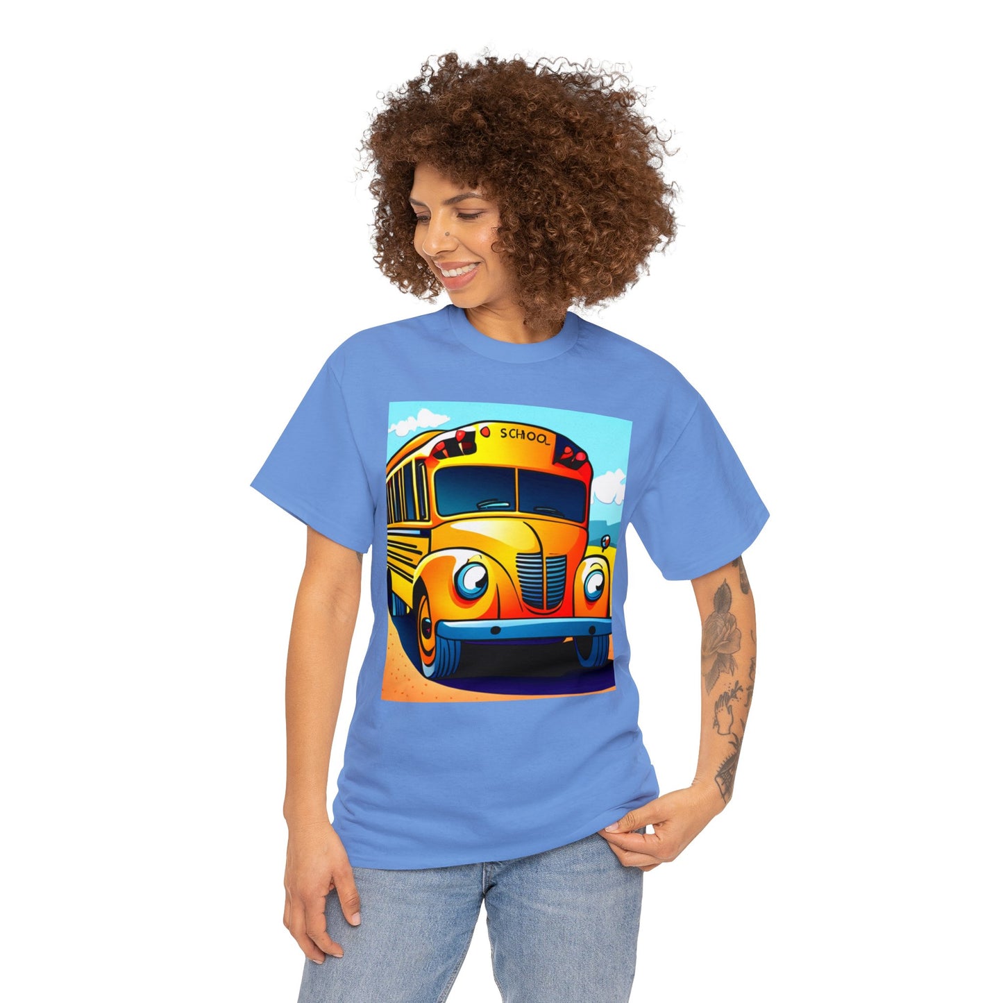 School Bus Monitors are the Heart of the Bus-Unisex Heavy Cotton Tee