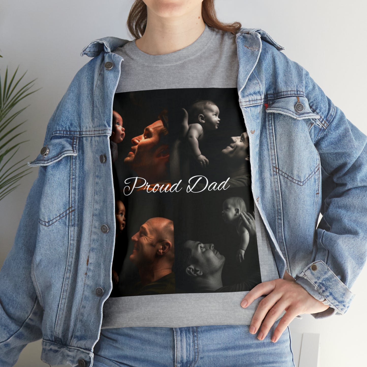 Proud Dad -Unisex Heavy Cotton Tee