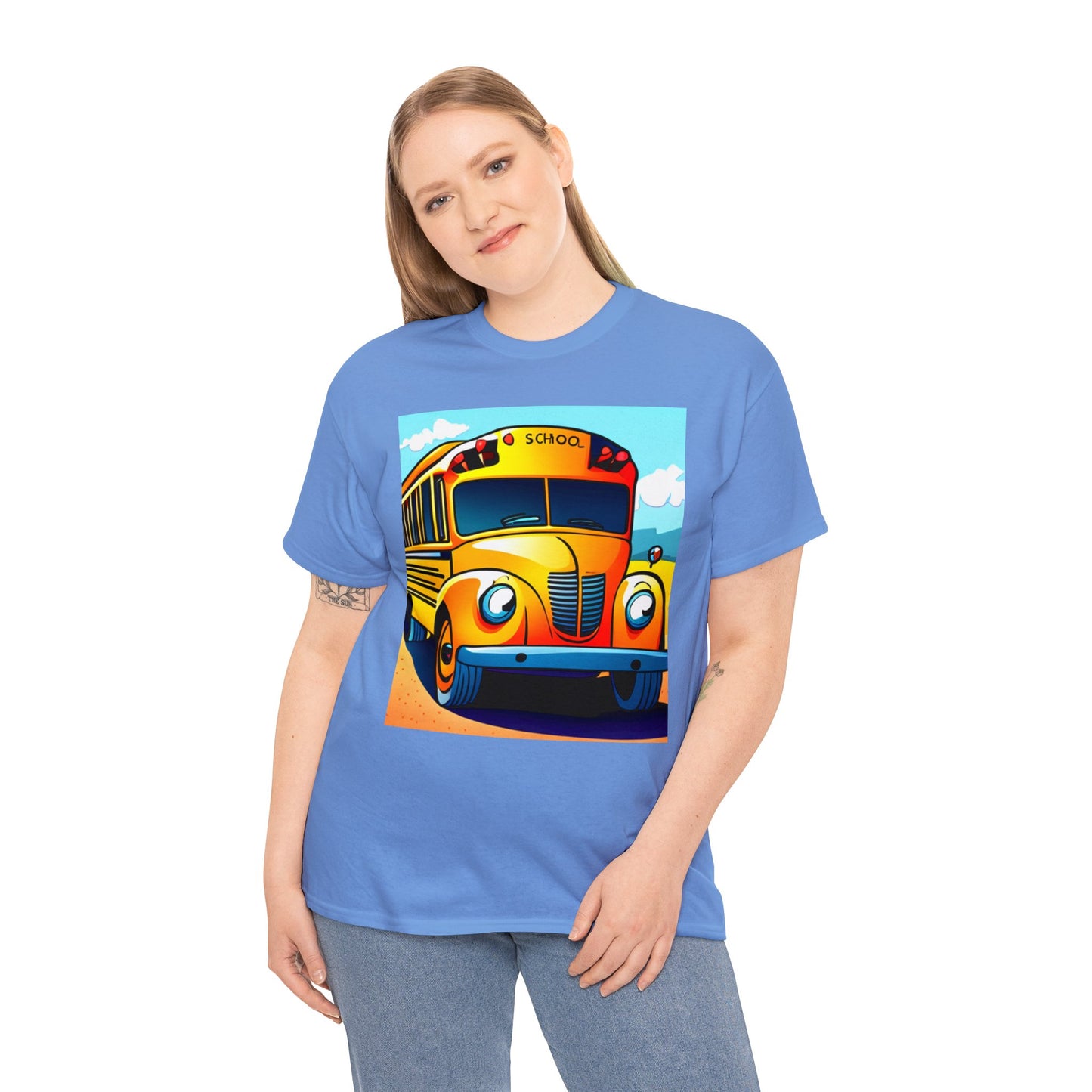 School Bus Monitors are the Heart of the Bus-Unisex Heavy Cotton Tee