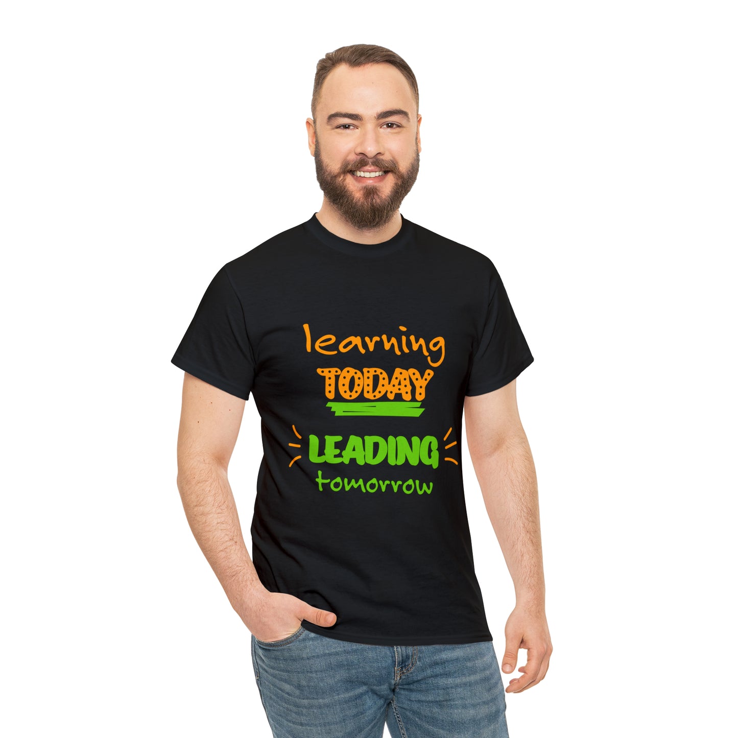 Learning Today Leading Tomorrow -Unisex Heavy Cotton Tee