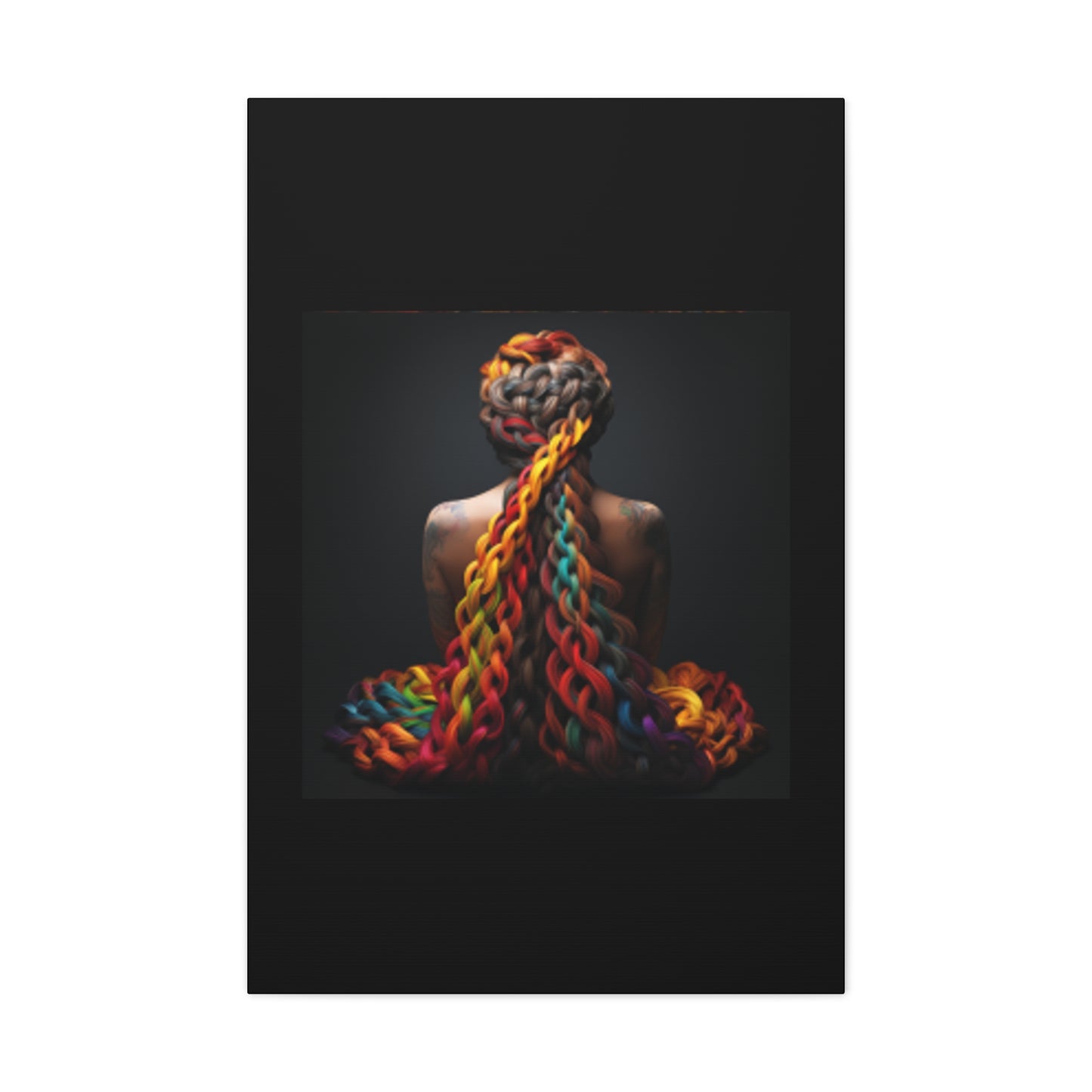 Braids of Color-Canvas Gallery Wraps