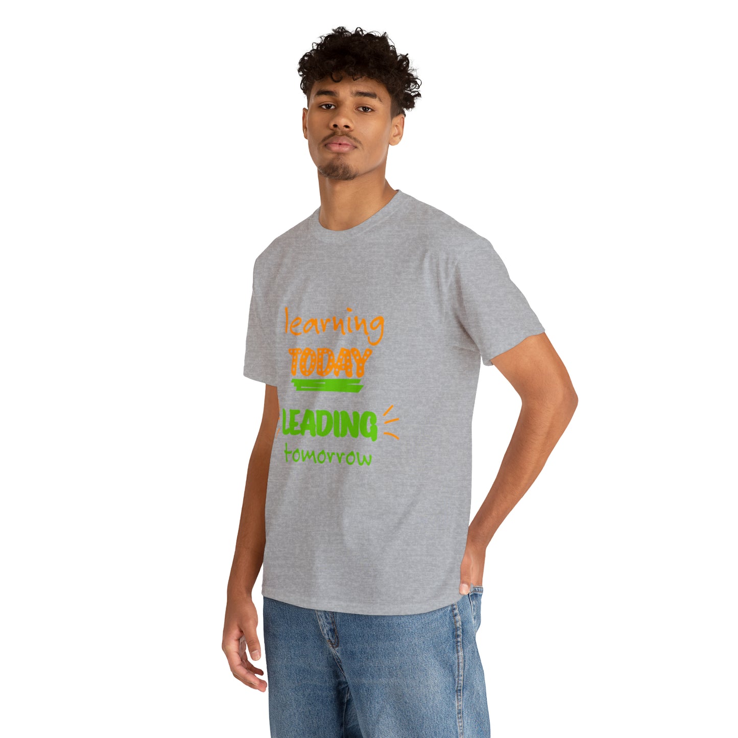 Learning Today Leading Tomorrow -Unisex Heavy Cotton Tee