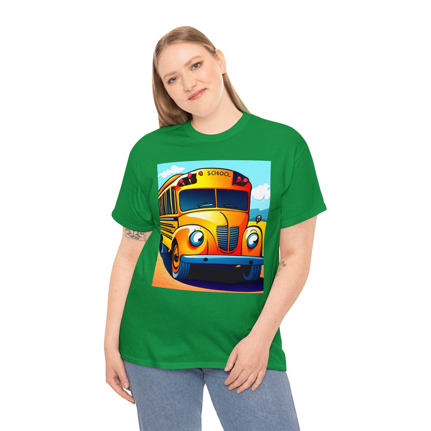 School Bus Monitors are the Heart of the Bus-Unisex Heavy Cotton Tee