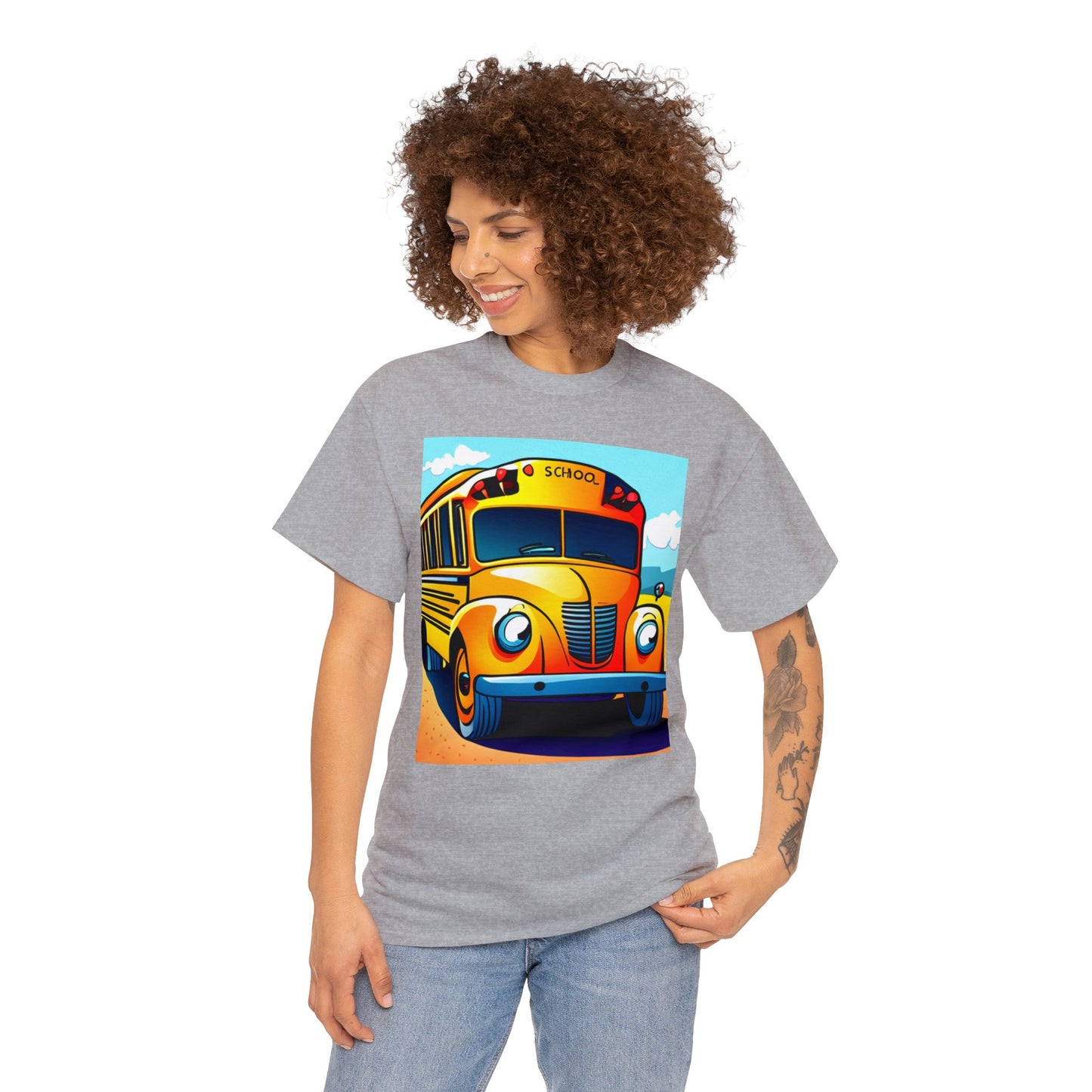 School Bus Monitors are the Heart of the Bus-Unisex Heavy Cotton Tee