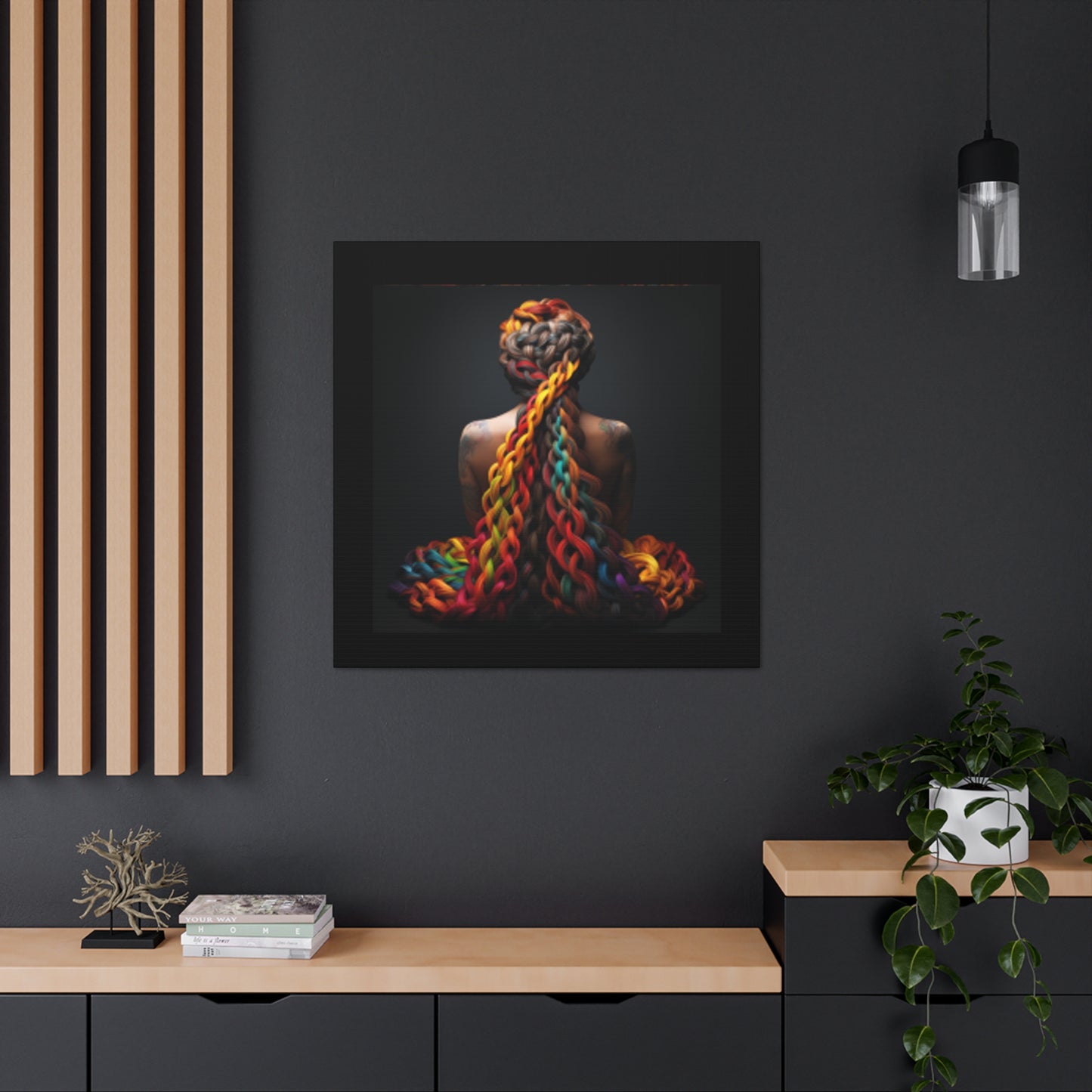 Braids of Color-Canvas Gallery Wraps