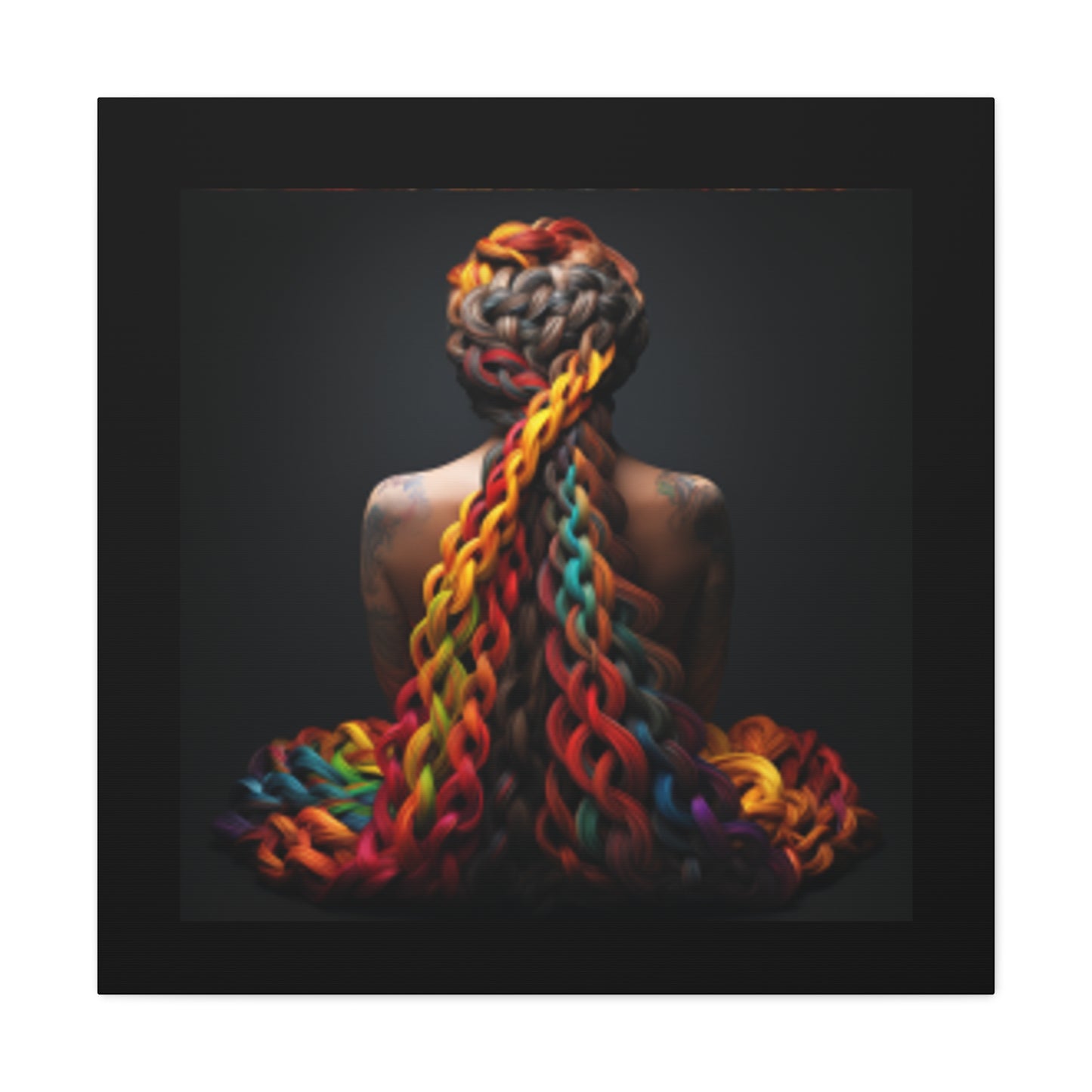 Braids of Color-Canvas Gallery Wraps