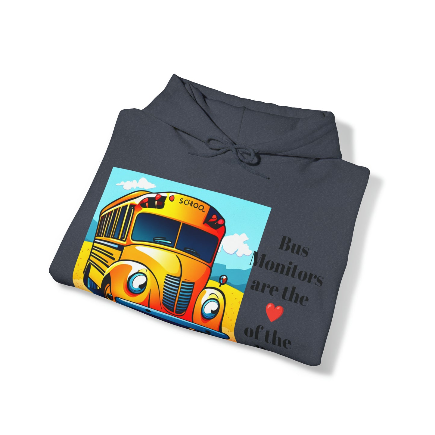 Support your School Bus Monitor - Unisex Heavy Blend™ Hooded Sweatshirt