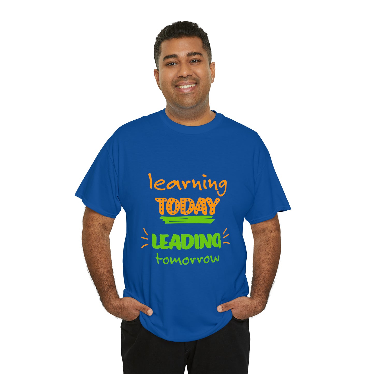 Learning Today Leading Tomorrow -Unisex Heavy Cotton Tee