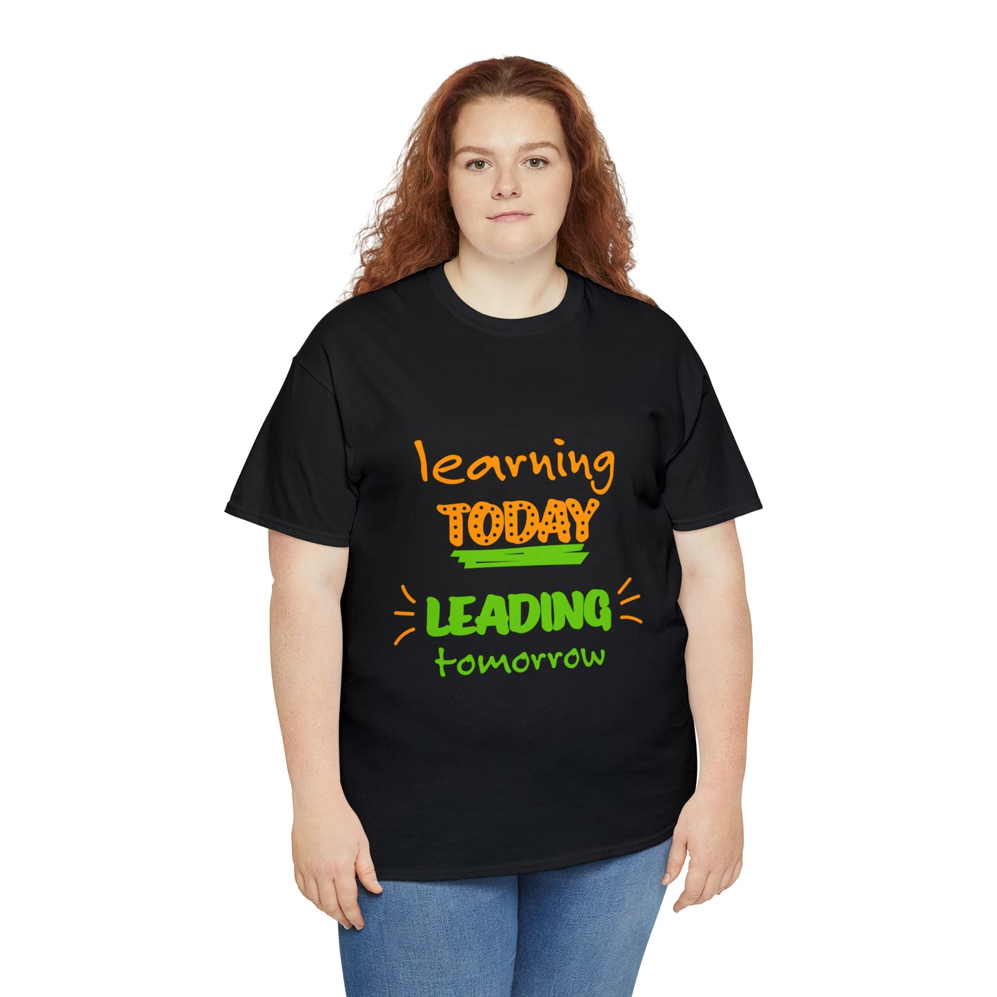 Learning Today Leading Tomorrow -Unisex Heavy Cotton Tee