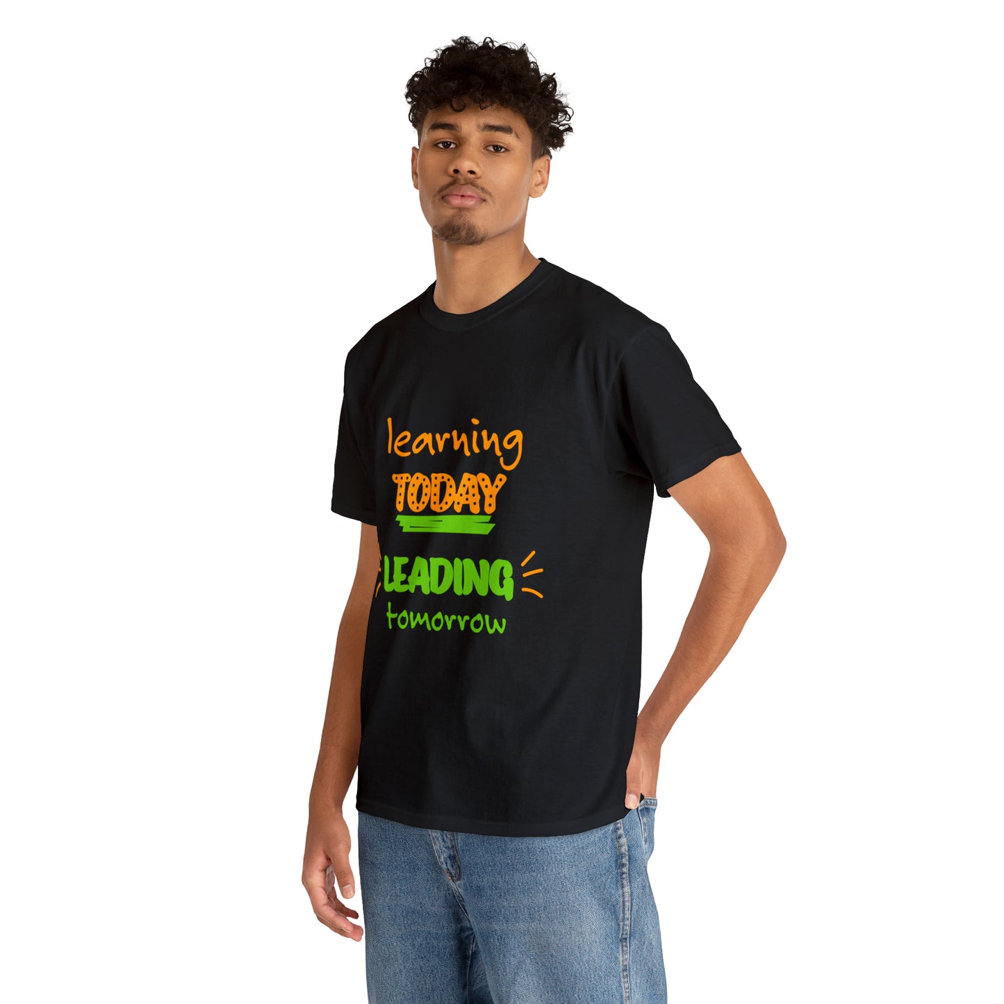 Learning Today Leading Tomorrow -Unisex Heavy Cotton Tee