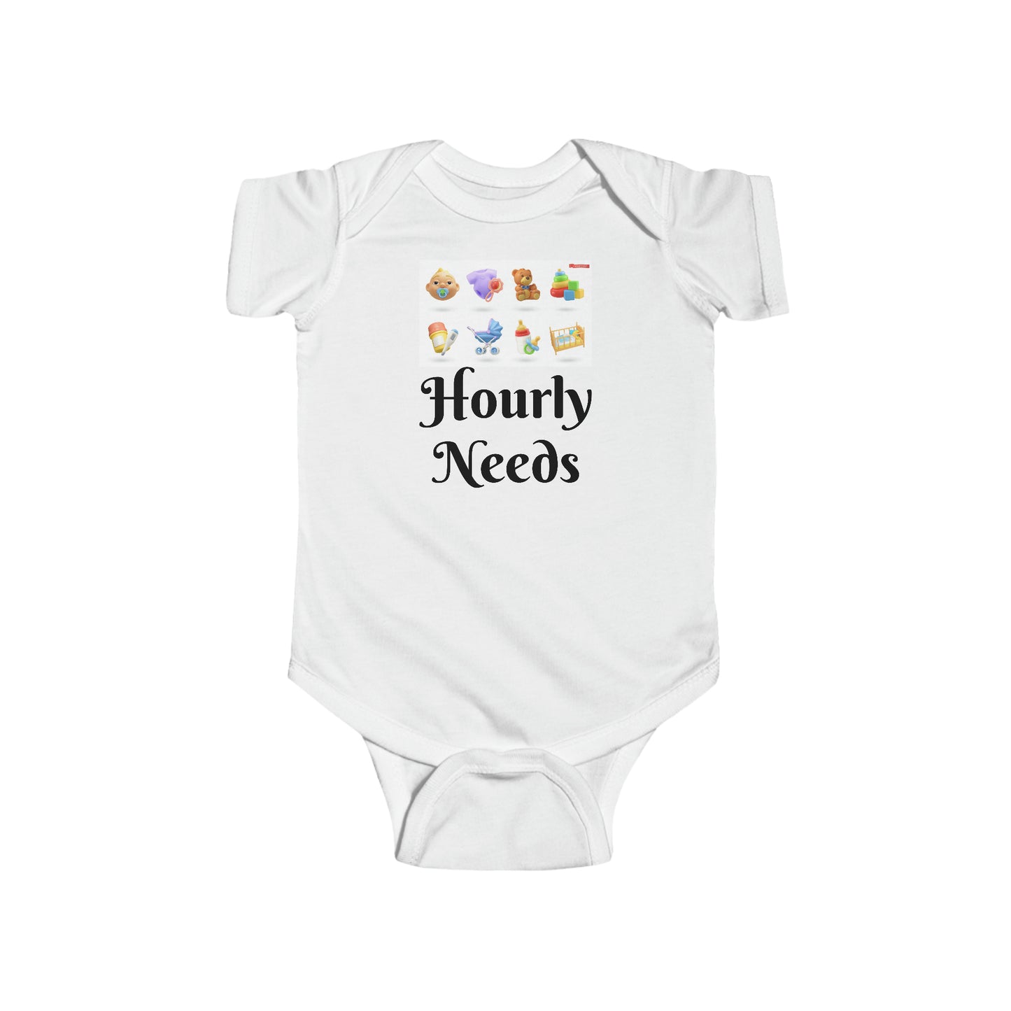 Infant Fine Jersey Bodysuit- HOURLY NEEDS