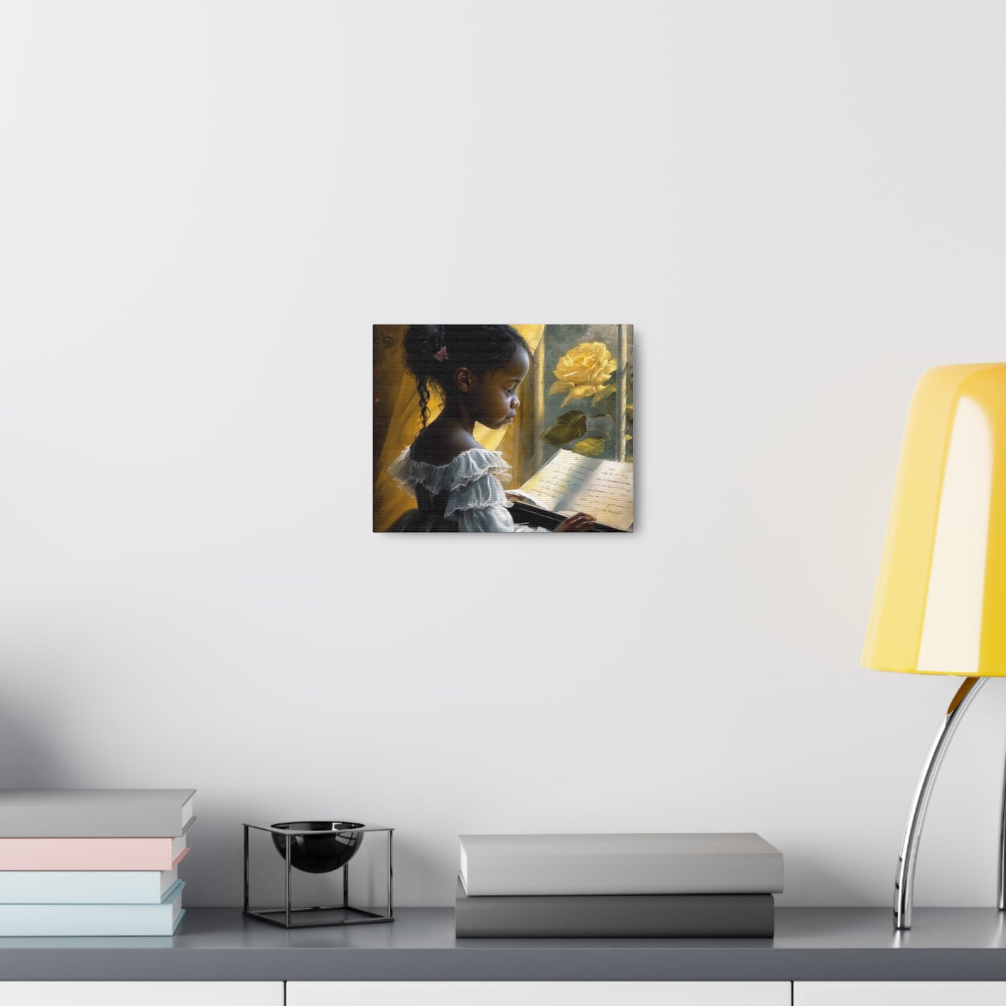 La La La,Yellow Rose Piano Collection- Gallery Wraps