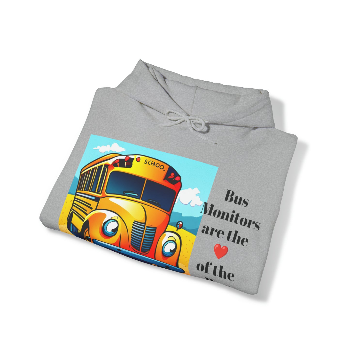 Support your School Bus Monitor - Unisex Heavy Blend™ Hooded Sweatshirt