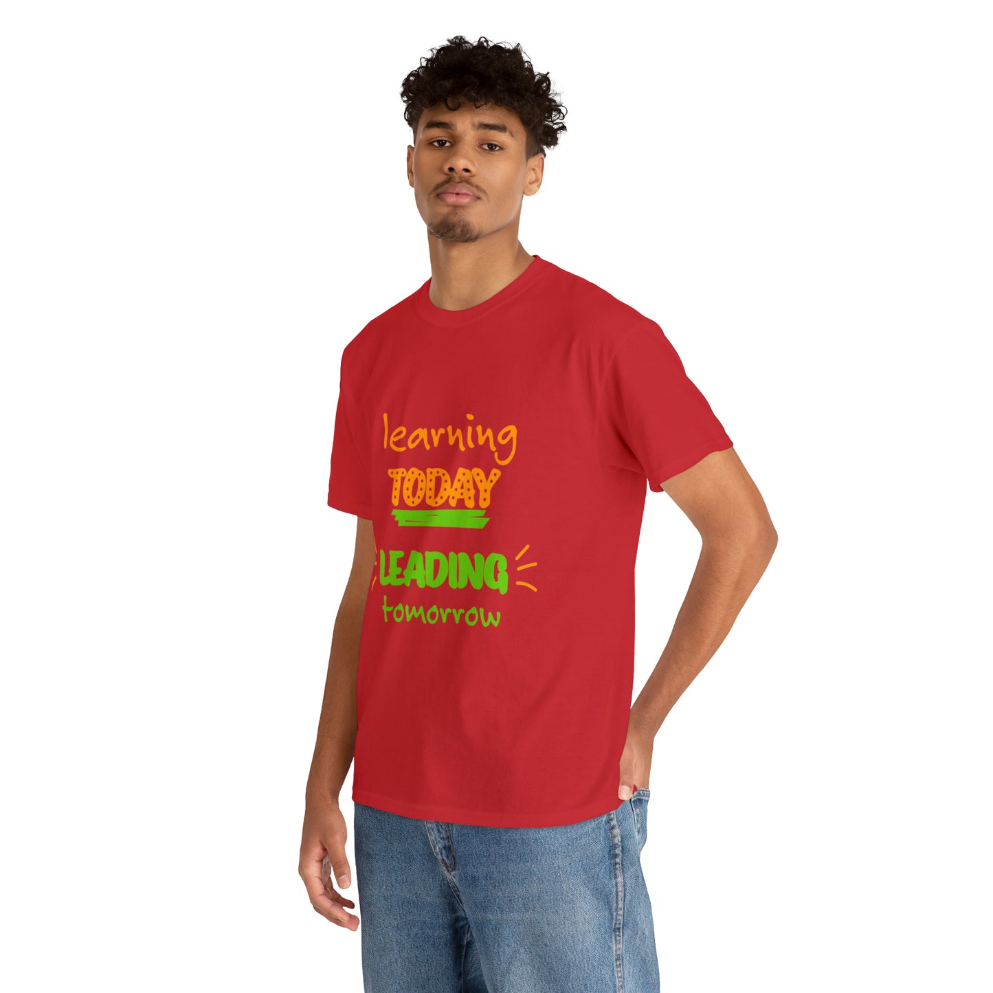 Learning Today Leading Tomorrow -Unisex Heavy Cotton Tee