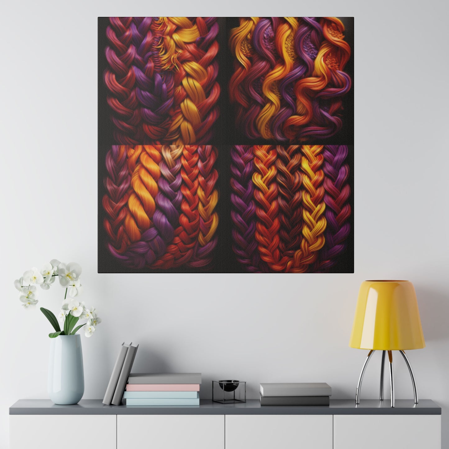 Braids of Many Colors- Matte Canvas, Stretched, 0.75"