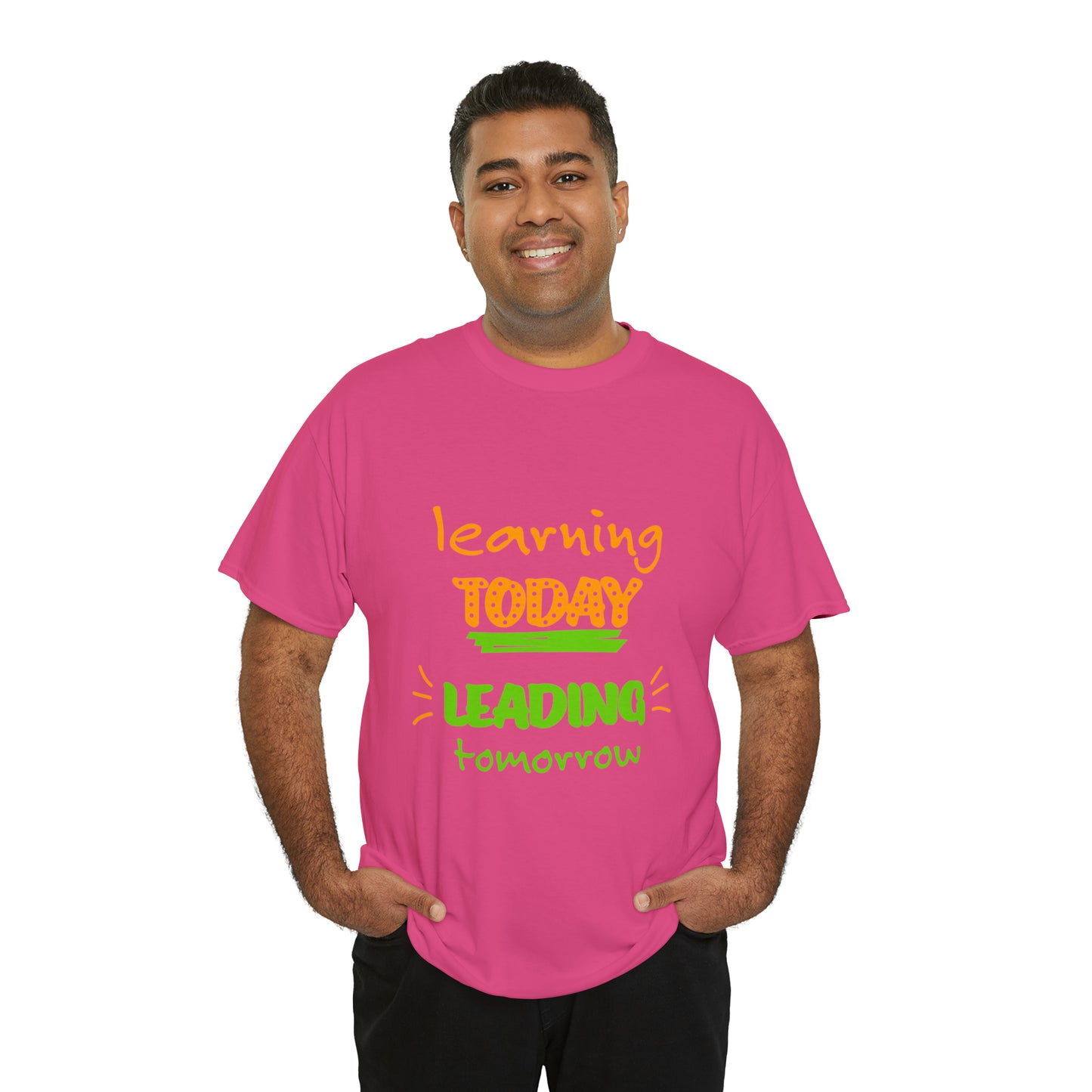 Learning Today Leading Tomorrow -Unisex Heavy Cotton Tee