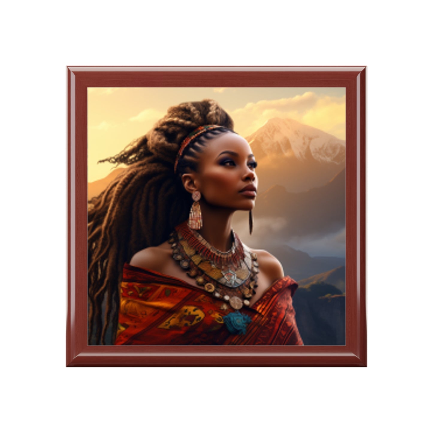 African Beauty - Jewelry Box