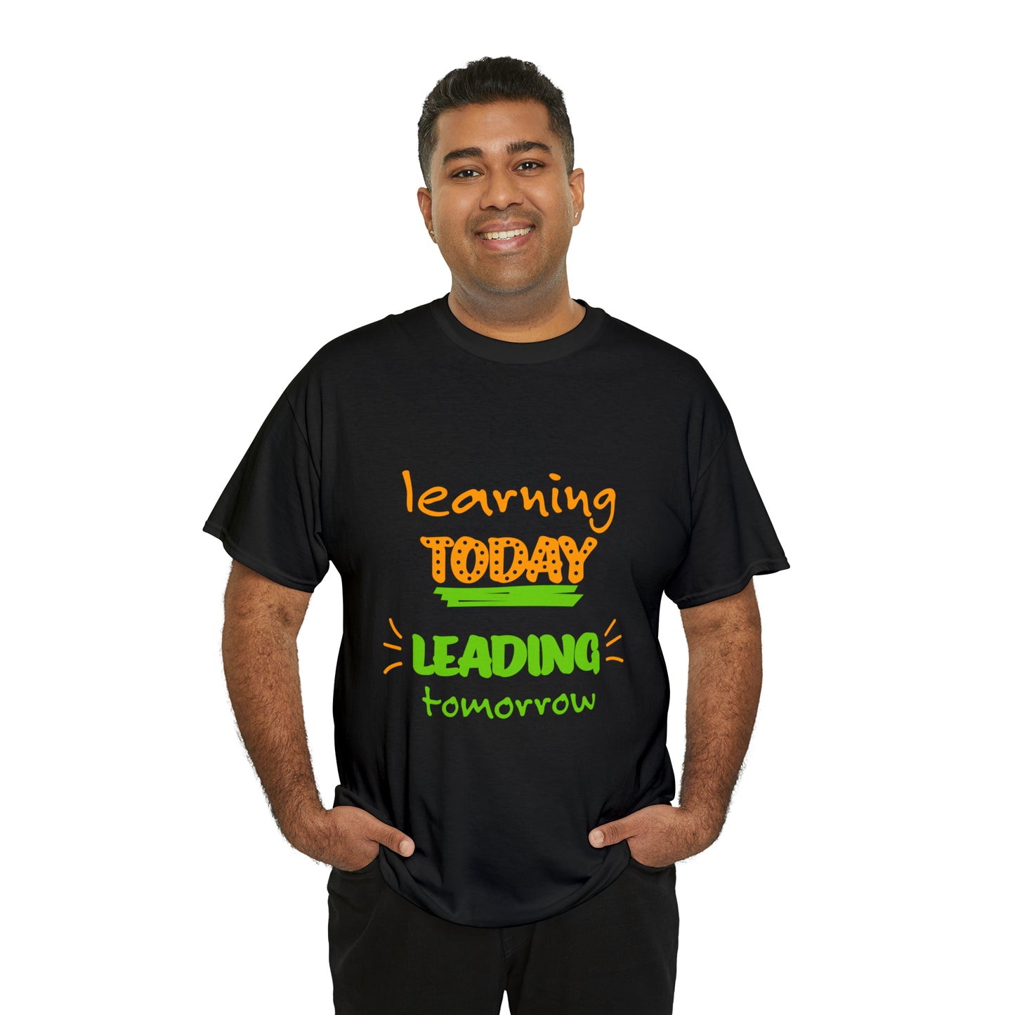 Learning Today Leading Tomorrow -Unisex Heavy Cotton Tee